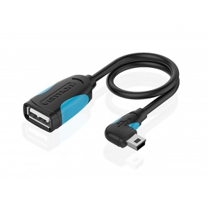 კაბელი Mini USB To USB Famale 0.10M OTG Adapter (Vention  VAS-A19-B010-T)