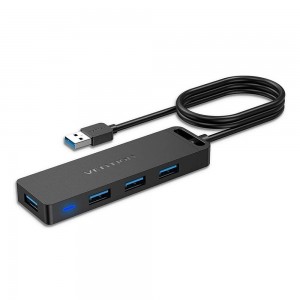 ხაბი USB Hub 4-Port USB 3.0 Vention CHLBD (0.5m Cable)