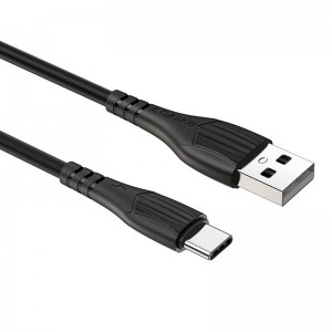 კაბელი USB To Type C 1.0m Borofone BX19 Black