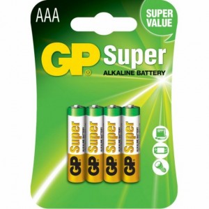 ელემენტი  GP SUPER AAA  LR03 GP24A-2UE4 (4 Pcs)